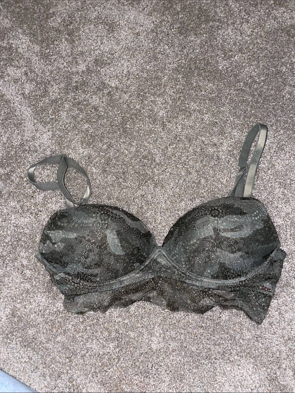 PINK Women's Lace Longline Bra – Camo